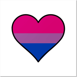 Bi Pride Heart Posters and Art